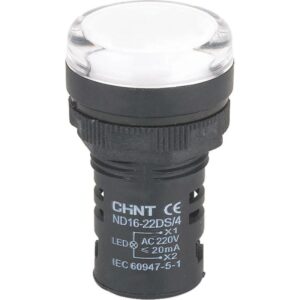 Индикатор ND16-22DS/2 AC/DC 24В (R) бел. CHINT 592936 оптом купить цена