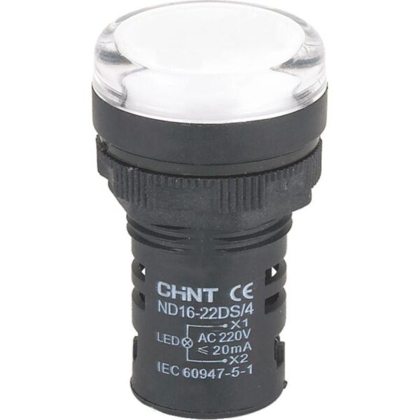 Индикатор ND16-22DS/4 бел. AC 230В (R) CHINT 593085 оптом купить цена