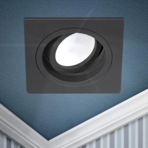 Встраиваемый светильник алюминиевый ЭРА KL85 BK MR16/GU5.3 черный купить оптом недорого