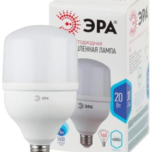 Лампа светодиодная ЭРА STD LED POWER T80-20W-4000-E27 E27 / Е27 20Вт колокол нейтральный белый свет купить оптом недорого