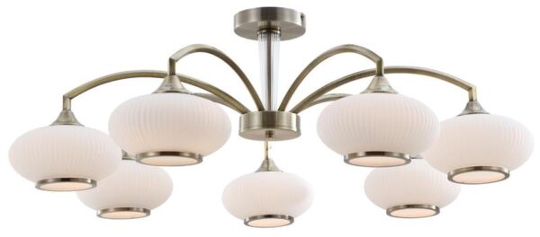 Люстра Rivoli Avarice 2077-307 7 х Е27 60 Вт классика оптом купить хорошая цена Люстра Rivoli Avarice 2077-307 7 х Е27 60 Вт классика купить оптом недорого