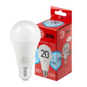 Лампочка светодиодная ЭРА RED LINE LED A65-20W-840-E27 R E27 / Е27 20 Вт груша нейтральный белый свет купить оптом недорого