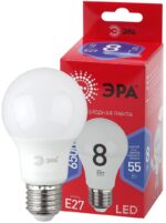 Лампочка светодиодная ЭРА RED LINE LED A60-8W-865-E27 R Е27 / E27 8 Вт груша холодный дневной свет купить оптом недорого
