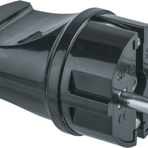 Вилка прямая 61 360 NCA-PL02-16A-E-BL с заземл. черн. Navigator 61360 оптом купить цена