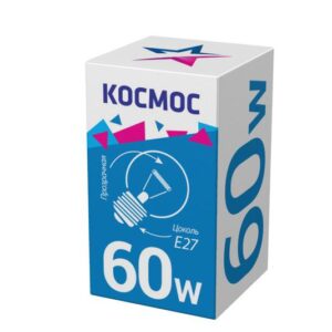 Лампа накаливания Шар 60Вт E27 прозр. Космос LKsmSSpCL60E27v2 оптом купить цена