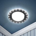 DK LD27 WH/BK Светильник ЭРА декор cо светодиодной подсветкой GX53