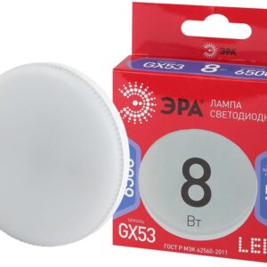 Лампочка светодиодная ЭРА RED LINE LED GX-8W-865-GX53 R GX53 8 Вт таблетка холодный дневной свет купить оптом недорого