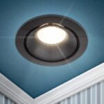 Встраиваемый светильник алюминиевый ЭРА KL100 BK MR16 GU5.3 черный купить оптом недорого