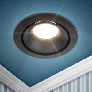 Встраиваемый светильник алюминиевый ЭРА KL100 BK MR16 GU5.3 черный купить оптом недорого