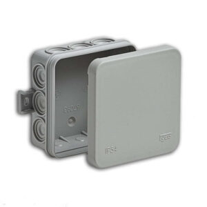 Коробка распределительная ОП 85х85х35мм 12 вводов IP54 сер. Ruvinil 67093 оптом купить цена