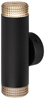 Светильник настенный ЭРА WL50 BK/BK 2*GU10 2*12Вт IP20 черный купить оптом недорого