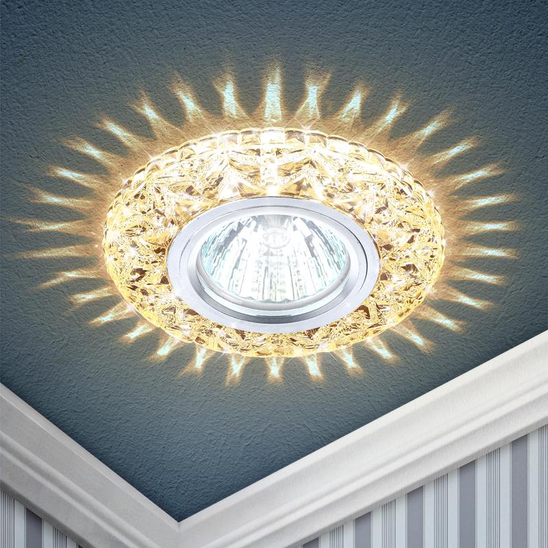 DK LD4 CHP/WH Светильник ЭРА декор cо светодиодной подсветкой MR16 DK LD4 CHP/WH Светильник ЭРА декор cо светодиодной подсветкой MR16