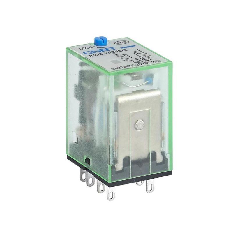 Реле промежуточное с кнопкой тестирования NJDC-17(D)/2Z 2 конт. с инд. LED 10А AC 220В CHINT 651044 купить оптом выгодно Реле промежуточное с кнопкой тестирования NJDC-17(D)/2Z 2 конт. с инд. LED 10А AC 220В CHINT 651044 оптом купить цена