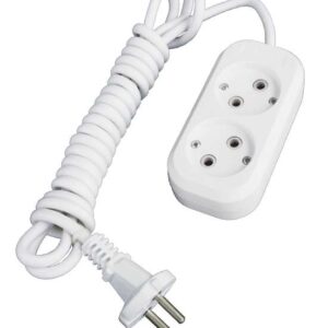 Удлинитель 2х2м без заземл. 10А IP20 Е-202 ПВС 2х0.75 АБС-пластик UNIVersal 9631959 оптом купить цена