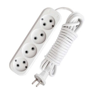 Удлинитель 4х7м без заземл. 10А IP20 Е-204 ПВС 2х1 АБС-пластик UNIVersal 9631970 оптом купить цена