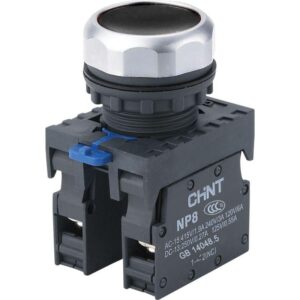 Кнопка управления NP8-11BN/2 без подсветки черн. 1НО+1НЗ IP65 (R) CHINT 667112 оптом купить цена