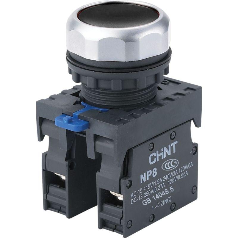 Кнопка управления NP8-11BN/2 без подсветки черн. 1НО+1НЗ IP65 (R) CHINT 667112 купить оптом выгодно Кнопка управления NP8-11BN/2 без подсветки черн. 1НО+1НЗ IP65 (R) CHINT 667112 оптом купить цена
