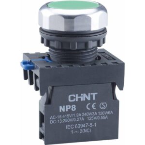 Кнопка управления NP8-10BN/3 без подсветки зел. 1НО IP65 (R) CHINT 667232 оптом купить цена