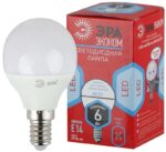 Лампочка светодиодная ЭРА RED LINE ECO LED P45-6W-840-E14 Е14 / E14 6Вт шар нейтральный белый свет купить оптом недорого