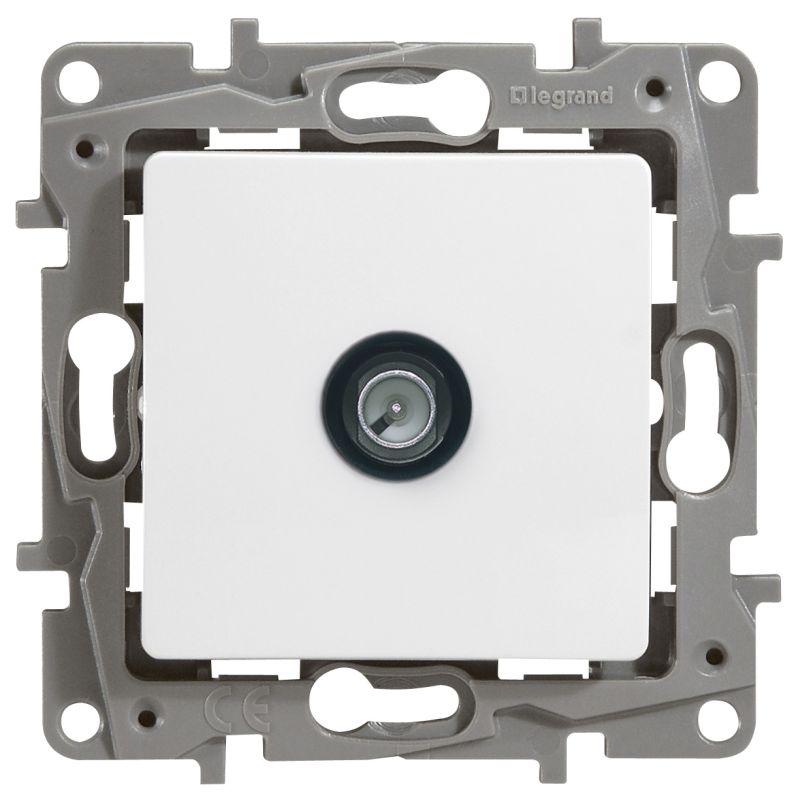 Розетка телевизионная проходная TV СП Etika 14дБ 5-862МГц механизм бел. Leg 672263 купить оптом выгодно Розетка телевизионная проходная TV СП Etika 14дБ 5-862МГц механизм бел. Leg 672263 оптом купить цена