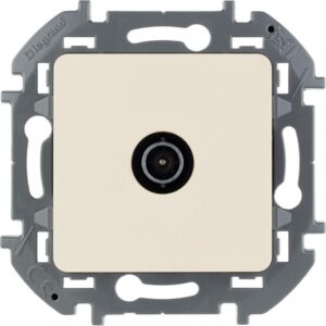 Розетка телевизионная проходная TV Inspiria 14дБ 5-862мГц механизм сл. кость Leg 673861 оптом купить цена