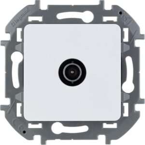 Розетка телевизионная оконечная TV Inspiria 10дБ 5-862мГц механизм бел. Leg 673870 оптом купить цена