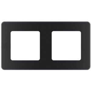 Рамка 2-м Inspiria антрацит Leg 673943 оптом купить цена