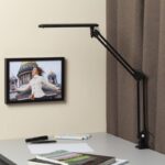 Настольный светильник ЭРА NLED-441-7W-BK светодиодный на струбцине черный купить оптом недорого