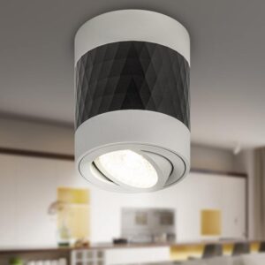 Светильник настенно-потолочный спот ЭРА OL33 WH/BK MR16 GU10 IP20 черный