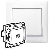 Выключатель 1-кл. СП Valena 10А IP31 с подсветкой механизм бел. (DIY-упак.) Leg 694261 оптом купить цена