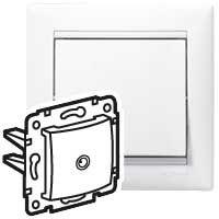 Розетка телевизионная оконечная TV СП Valena 10дБ механизм бел. (DIY-упак.) Leg 694276 оптом купить цена