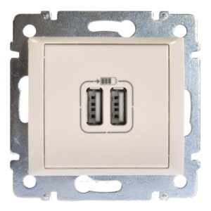 Розетка USB 2-м СП Valena механизм сл. кость (DIY-упак.) Leg 694372 оптом купить цена