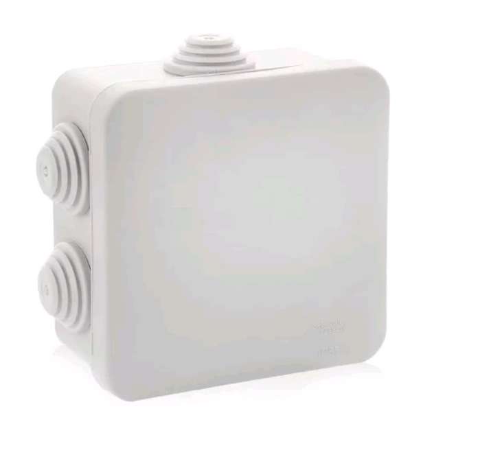 Коробка распределительная ОП 70х70х40мм 7 вводов IP55 бел. Ruvinil 67030Б купить оптом выгодно Коробка распределительная ОП 70х70х40мм 7 вводов IP55 бел. Ruvinil 67030Б оптом купить цена