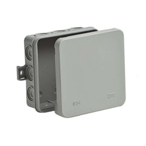 Коробка распределительная ОП 100х100х35мм IP54 12 вводов сер. Ruvinil 67095 оптом купить цена