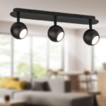 Светильник настенно-потолочный спот ЭРА OL36-3 BK MR16 GU10 IP20 черный купить оптом недорого