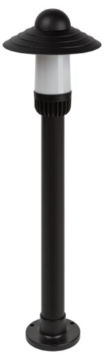 Садово-парковый светильник ЭРА НТУ 01-60-009 Поллар напольный черный IP54 Е27 max60Вт h860мм купить оптом недорого