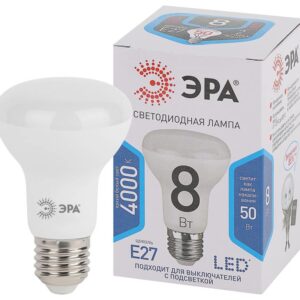 Лампочка светодиодная ЭРА STD LED R63-8W-840-E27 Е27 / Е27 8Вт рефлектор нейтральный белый свет купить оптом недорого