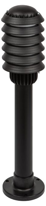 Садово-парковый светильник ЭРА НТУ 01-60-014 Поллар напольный черный IP54 Е27 max60Вт h650мм купить оптом недорого