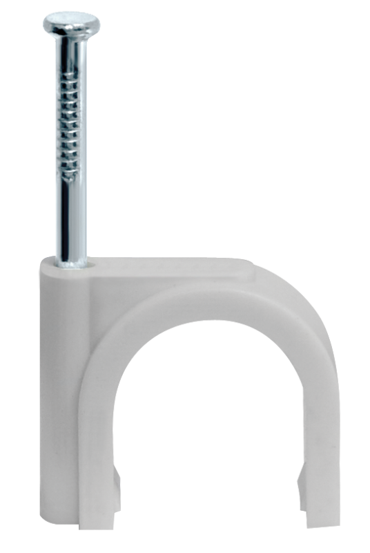 Скоба крепежная круглая с гвоздем d7мм NCR-07-50 пластик. (уп.50шт) Navigator 71068 купить оптом выгодно Скоба крепежная круглая с гвоздем d7мм NCR-07-50 пластик. (уп.50шт) Navigator 71068 оптом купить цена