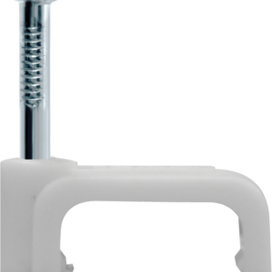 Скоба крепежная прямая с гвоздем d7мм NCS-07-50 пластик. (уп.50шт) Navigator 71082 оптом купить цена