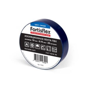 Изолента ПВХ 19х0.15x20 син. Fortisflex 71235 оптом купить цена