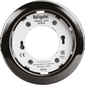 Светильник точечный 71 281 NGX-R1-005-GX53 IP20 черн. хром. Navigator 71281 оптом купить цена