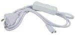 Сетевой шнур ЭРА LLED-A-CABLE-1.5m-SW-W c выключателем разъем C7 длина 1500мм для LLED-01