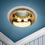 Встраиваемый светильник декоративный ЭРА KL103 WH/GD MR16 GU5.3 белый золото купить оптом недорого