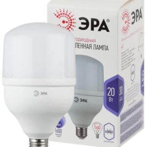 Лампа светодиодная ЭРА STD LED POWER T80-20W-6500-E27 E27 / Е27 20Вт колокол холодный дневной свет купить оптом недорого