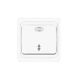 Переключатель проходной 1-кл. СП Валери 10А IP20 с подсветкой бел. UNIVersal В0125 оптом купить цена