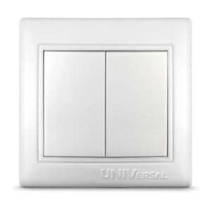 Выключатель 2-кл. СП Севиль 10А IP20 бел. UNIVersal С0023 оптом купить цена