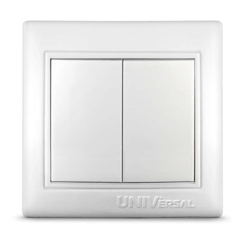 Выключатель 2-кл. СП Севиль 10А IP20 бел. UNIVersal С0023 купить оптом выгодно Выключатель 2-кл. СП Севиль 10А IP20 бел. UNIVersal С0023 оптом купить цена