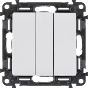 Выключатель 3-кл. СП Valena Life 10А IP20 250В 10AX с лицев. панелью винтов. зажимы механизм бел. Leg 752403 оптом купить цена