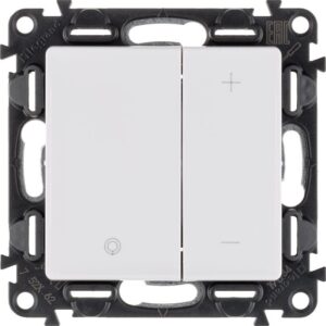 Механизм светорегулятора кнопочного Valena Life 400Вт универс. без нейтрали с лицев. панелью бел. Leg 752462 оптом купить цена